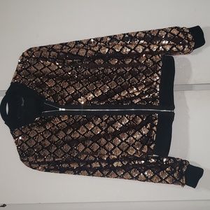 Sparkling Gold Sequence Jacket